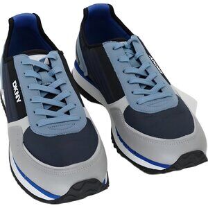 DKNY Men's Mixed Media Runner Sneakers Navy US 13M EU 46